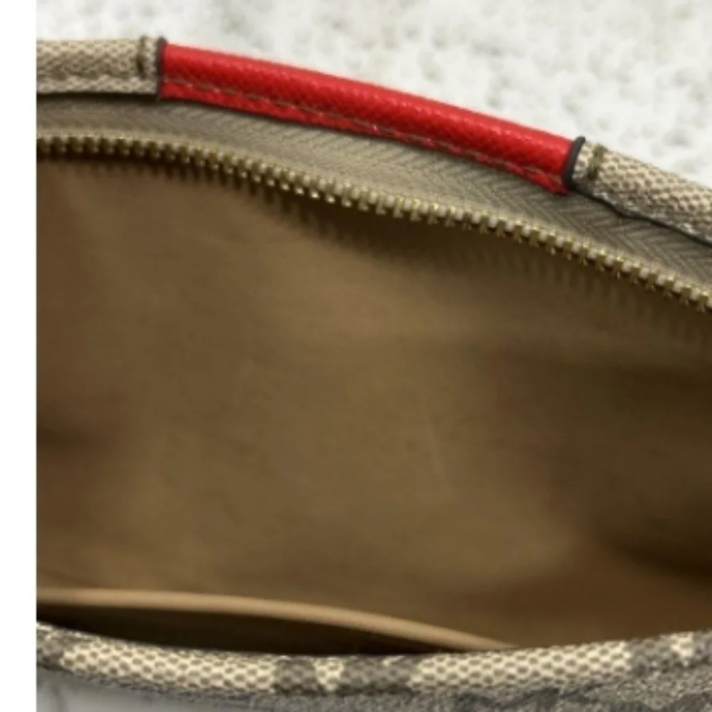 > Michael Kors Tan and Red Fanny Pack/Belt Bag